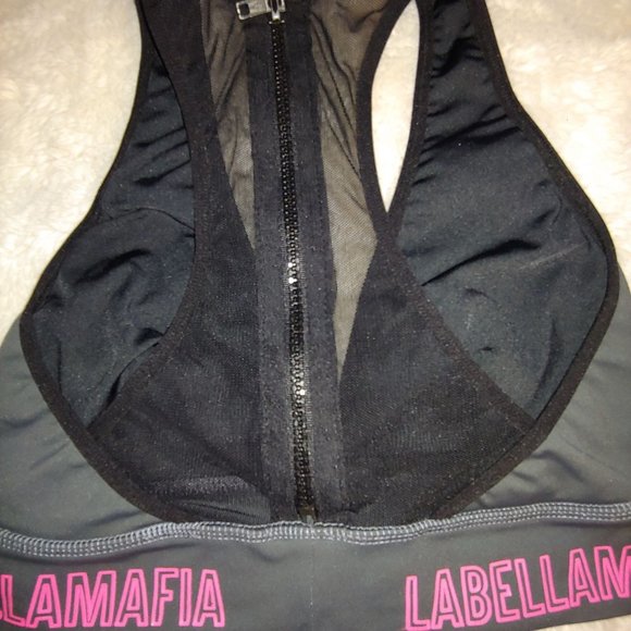 Labella Mafia womans grey  workout top - Picture 3 of 7